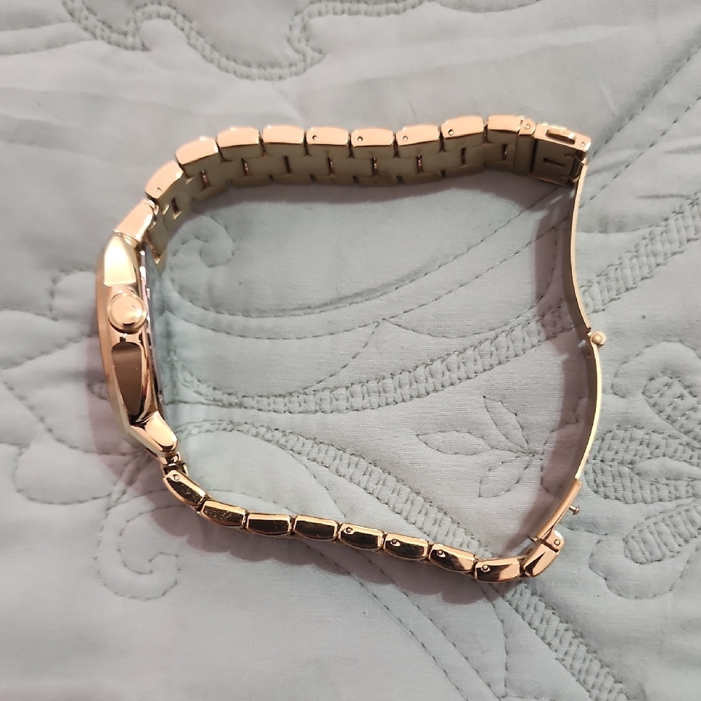 FOSSIL Gold-Tone Watch with White Dial - Picture 8 of 8